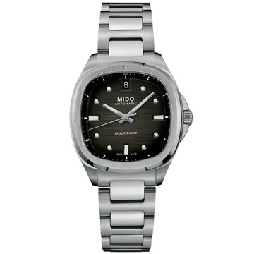 MIDO美度 MULTIFORT 先鋒系列 TV BIG DATE 復古機械腕錶 35mm / M0493071108100