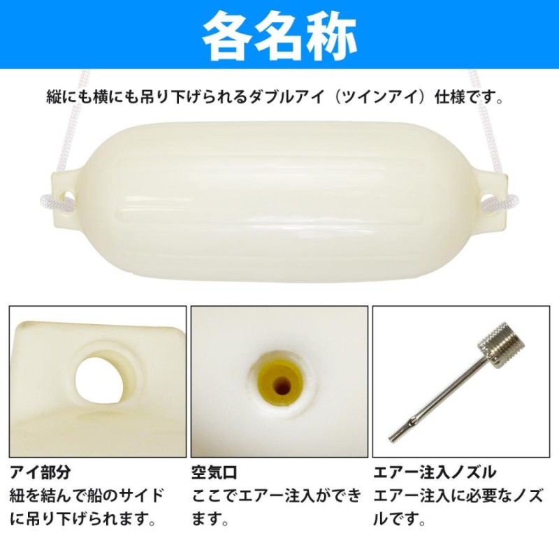 買取 熊本 【20個セット】ボートフェンダー 680mm×240mm 25フィート