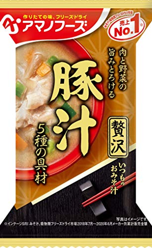 アマノフーズ いつものおみそ汁 贅沢豚汁125g (12.5g10食)