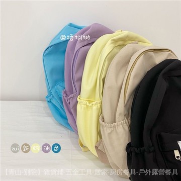 可開發票✨高顔值書包女ins森係百搭學生韓版初中生高中簡約大容量雙肩包女 #免運