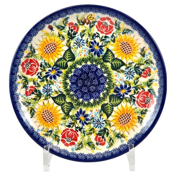 KALICH 波蘭陶 向日葵花園系列 圓盤  19 x 19 x 2.5cm  1個  彩色