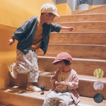 森林系寬鬆開衫外套 冷氣房薄外套女孩子橘魔法兒童 童裝 女童 男童 兒童薄外套【BB6752】