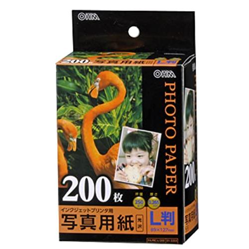 写真用紙 光沢 L版 200枚入り PA-PRC-L 200