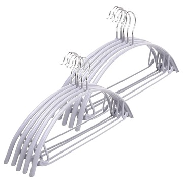 日版超厚多功能無痕衣架 寬43x高21公分  銀灰  10個