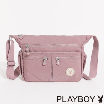 PLAYBOY - 大斜背包  Daily Life系列 - 粉紫色