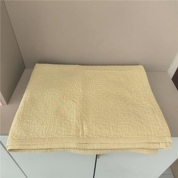 實體店沐瑟新款純棉四層紗布小格水洗單人雙人毛巾被紗布蓋毯床蓋