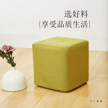 純色方凳套罩定 制棉麻椅子套凳子套罩防塵套化妝凳套鋼琴凳套布
