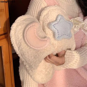毛拖鞋 毛毛鞋冬天外穿女秋冬季家用情侶家居室內厚底防滑保暖棉拖男士