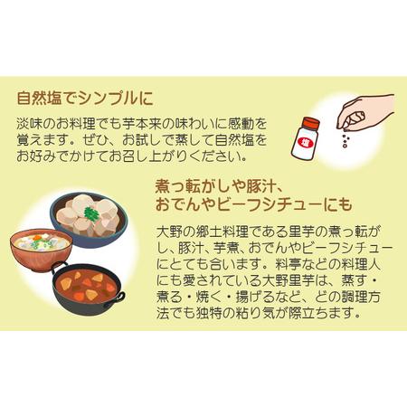 ふるさと納税 越前大野の名水里芋 3kg ねっとりうまい煮崩れしない！ 福井県大野市