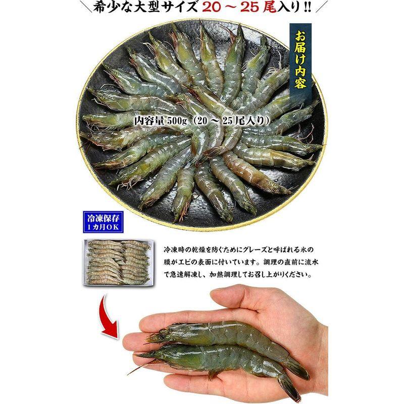 殻のまま 丸ごと 食べる新食感 ソフトシェル シュリンプ （ 脱皮直後 バナメイエビ ）希少な 大型 サイズ500g 20?25尾入り