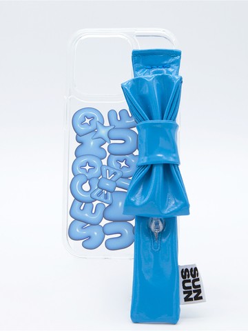 Sun Case Enamel Ribbon (Aqua)