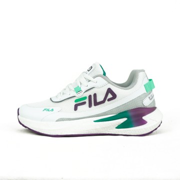 Fila Shuttle [5-J310X-119] 女 慢跑鞋 運動鞋 休閒鞋 透氣 緩震 白綠紫
