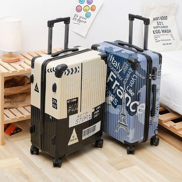 ?? 28寸大容量學生旅行箱24寸密碼鎖拉桿箱20寸登機箱女彩繪行李箱男