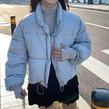 ˏˋ𝐻𝑒𝑦 𝑆𝑝𝑟𝑖𝑛𝑔 - ̗̀🌷⛅️ ̖́‎六色!韓系甜美減齡立領寬鬆百搭小個子短款加厚棉服外套