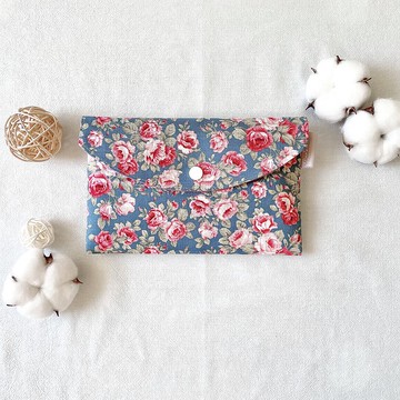 古典玫瑰園 萬用收納袋 口罩收納袋 存摺袋 化妝包