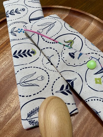 文青風環保纯棉筷袋 镜花水月 耐看胚米 日本 潮物 收纳 手作餐