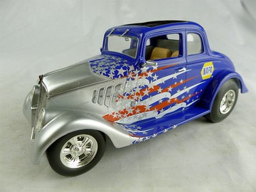 Coupe Street Rod福特古典國旗版甲殼蟲車模型First Gear 1:25