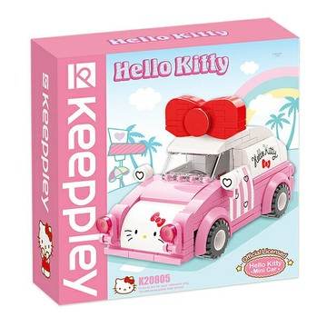 【震撼精品百貨】Hello Kitty 凱蒂貓-日本三麗鷗SANRIO Qman啟蒙積木 Hello Kitty 迷你車*46750 震撼日式精品百貨