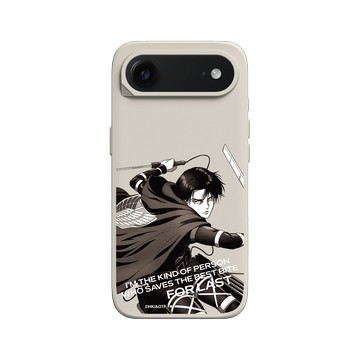 iPhone Air SolidX 貝殼灰 - 進擊的巨人 Attack On Titan -S4 - \b里維兵長 (灰階)
