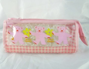 【震撼精品百貨】MILK TEDDY _泰迪熊 ~ 防水拉鏈袋『粉&黃』(共兩款)