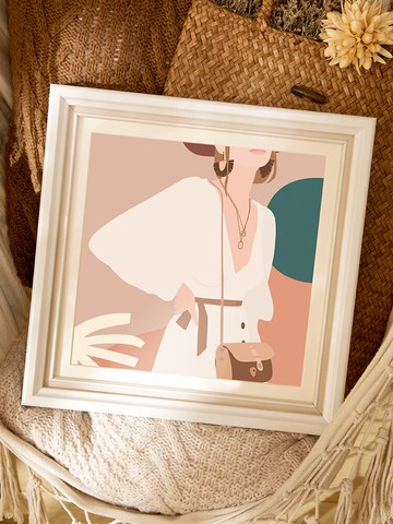 相框*字畫裝裱框外框國畫書法框架樹脂相框正方形畫框掛墻定制任意尺寸 雙十二特惠