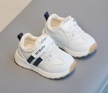 【NikoKids】軟底小童鞋/小童運動鞋/包鞋/藍條(NK762)