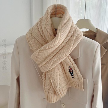 🔥2件9折🍊臺北出貨🍊可開發票圍巾女秋冬季韓版ins潮日系百搭保暖學生小清新加厚針織毛線圍脖