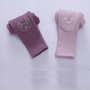 新款加絨粉色保暖加厚女孩外穿女寶寶秋冬兒童褲子女童打底褲1入