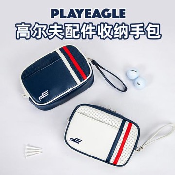 高爾夫球英倫風時尚手提包 golf球場小球袋防水PU球包
