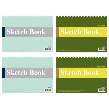 HMNOTE 寫生本 隨機顏色 200磅數 4本 Set  B4