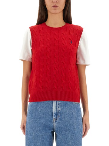 polo ralph lauren braid vest