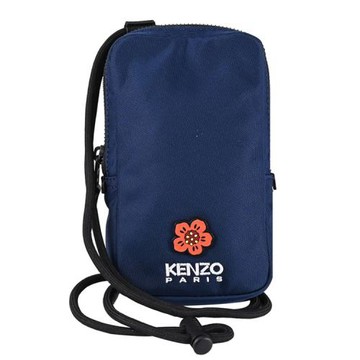 KENZO 5UM468 Boke Flower 海棠花調節掛繩斜背手機包.深藍
