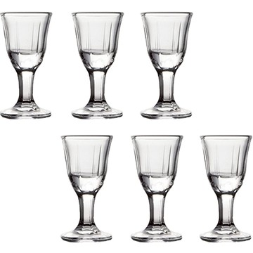 It's us 迷你高腳杯 煙台高粱酒杯  6個  透明色