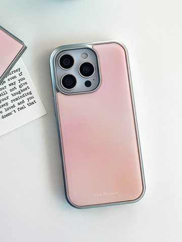 蜜桃粉環氧樹脂 iPhone 手機殼 MagSafe