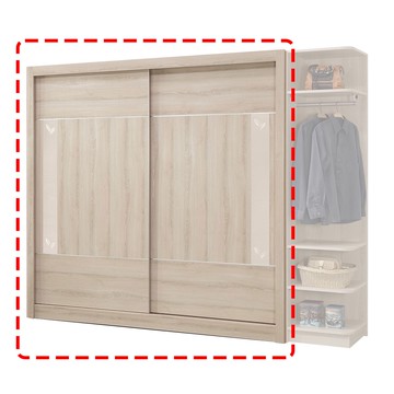 【H&D東稻家居】7尺推門衣櫃(TJS1-06057)