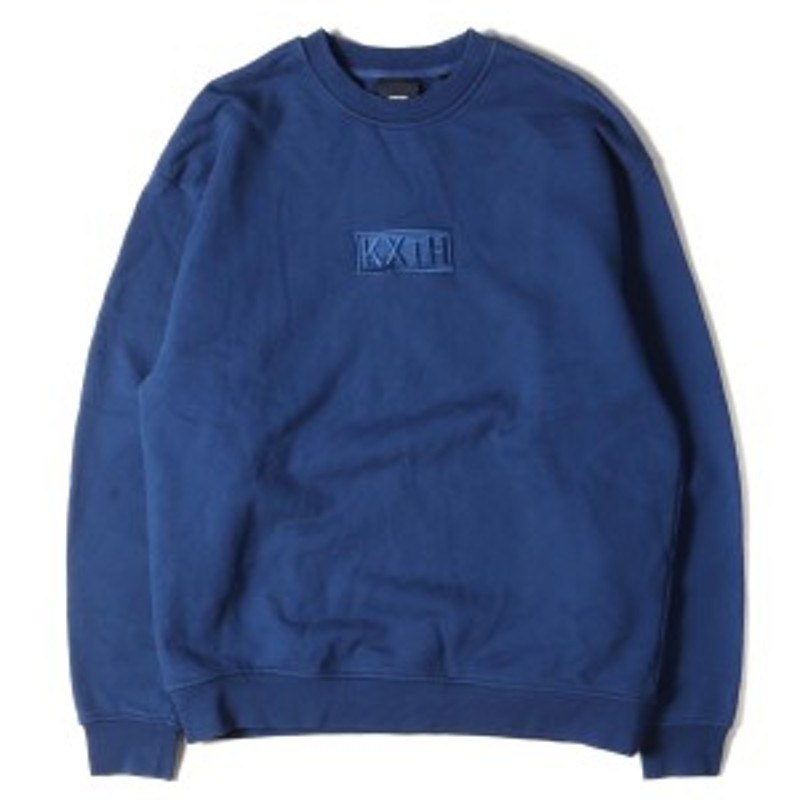 kith box logo トレーナー ネイビー Lサイズ キス 特別セール中 ...