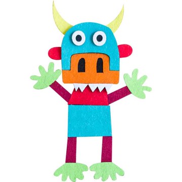 撓撓大怪物布偶貼教具表演道具英語文兒童故事劇場diy材料包