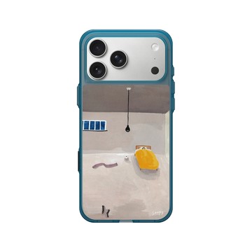 iPhone 17 Pro Max Clear (相機按鈕) 夜幕藍 - Soupy Tang 湯舒皮 - Single Bed