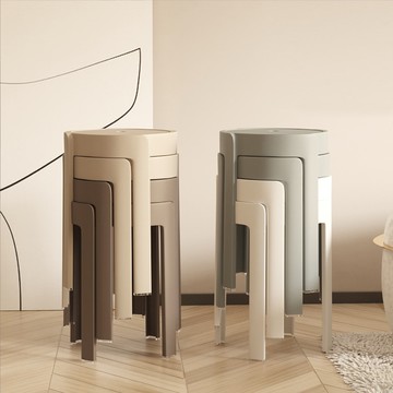 【AOTTO】莫蘭迪加厚款疊加風車椅凳-4入組