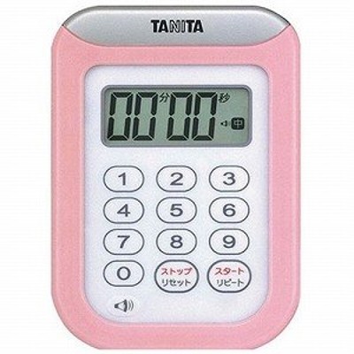 TANITA タニタ デジタルタイマー 丸洗いタイマー100分計 TD-378-PK ピンク