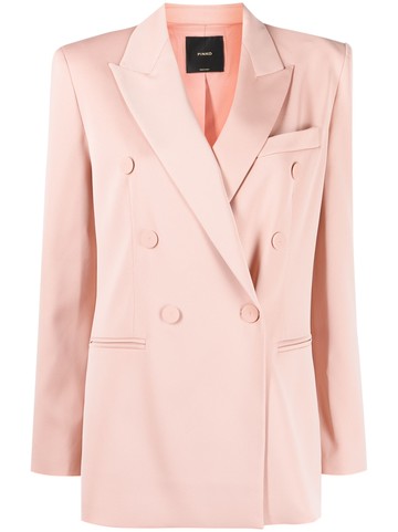 PINKO - double-breasted blazer - women - Spandex/Elastane/Polyester/Polyester - 46