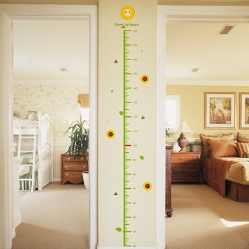 優購生活~寶寶測量身高貼紙玄關兒童臥室房間裝飾墻紙自粘墻貼畫墻面布置墻紙 玻璃貼 壁紙 壁貼 玻璃靜電貼 窗戶貼防窺貼