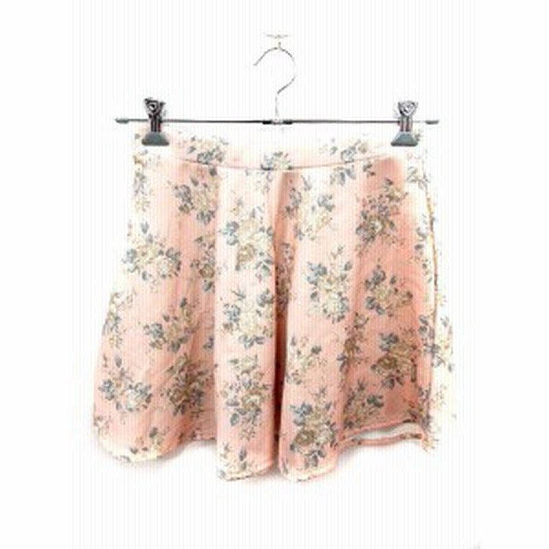 中古 フォーエバー21 Forever21 スカート フレア ミニ 花柄 M ピンク Yi レディース 通販 Lineポイント最大1 0 Get Lineショッピング