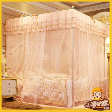 蚊帳 蚊帳家用 支架蚊帳 落地式蚊帳 蚊帳落地 加密帳紗 落地蚊帳 家用 公主風 1.8床2.0 加厚加密 雙層蚊帳