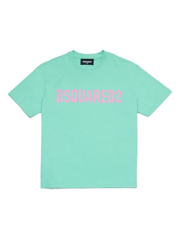 Dsquared2 Kids - logo-print cotton T-shirt - kids - Cotton - 8 yrs - Green