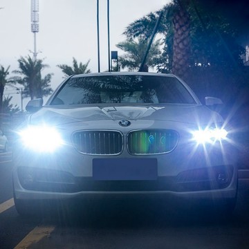 11-17款BMW5系大燈總成F18 F10老改新款LED雙光透鏡日行燈轉向燈