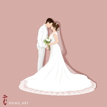 【電繪-色塊無臉 /整身】似顏繪 電子檔/桌布