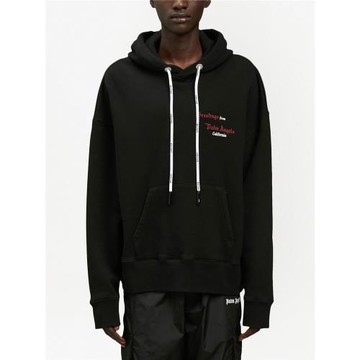 秋冬Palm Angels棕櫚天使珊瑚刺繡字母連帽衛衣寬松歐美潮牌帽衫