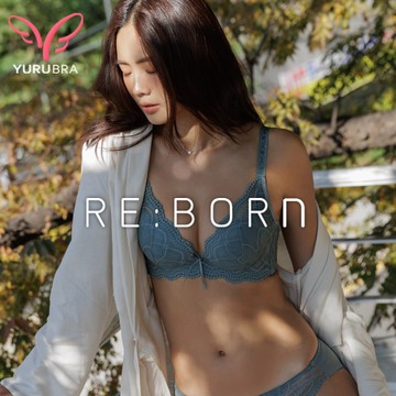 【Yurubra】波動漣漪內衣 A.B.C罩 渾圓 不簍空 軟鋼圈 台灣製 ※0656綠