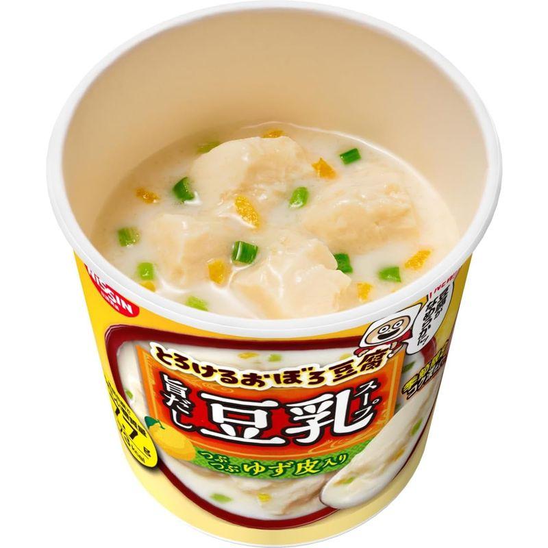 日清食品 とろけるおぼろ豆腐 旨だし豆乳スープ つぶつぶ ゆず皮入り 17g ×6個